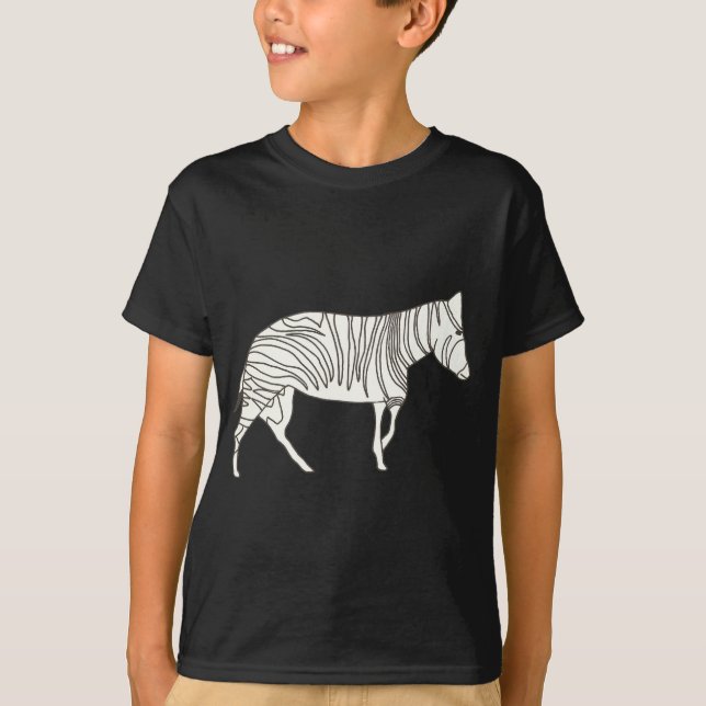 T-shirt Plan de Zebra Walking, Tee - shirt (Devant)