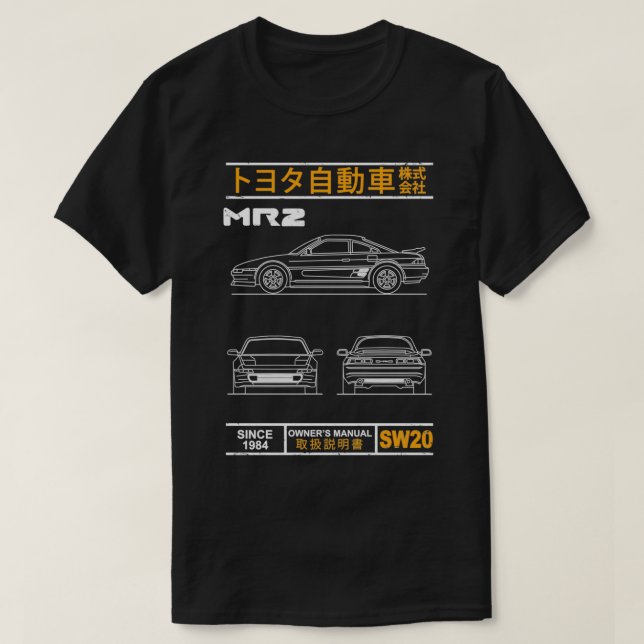 T-shirt Plan directeur de la MR2 (Design devant)