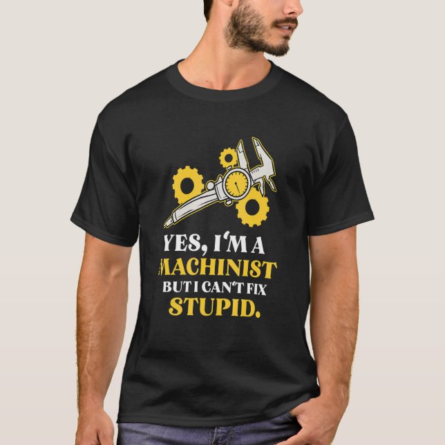 T-shirt Plan d'outil de l'opérateur de machine d'artisanat (Devant)