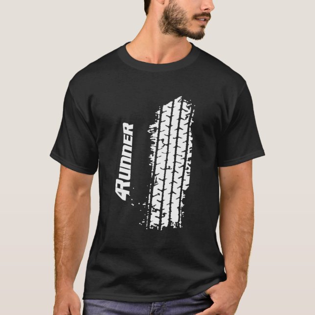 T-shirt Plan du tracteur 4 coureurs (Devant)