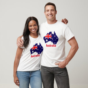 T-shirt Plan et drapeau de l'Australie