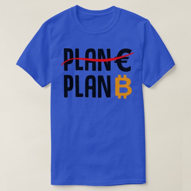 T-shirt Plan Euro Plan Bitcoin (Design devant)