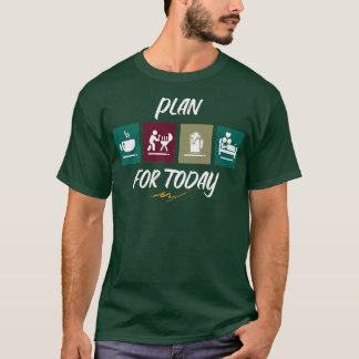 T-shirt Plan Pour La Journée Cuisine Viande Grill