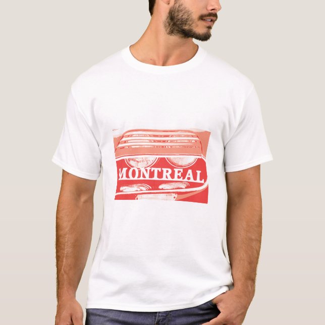T-shirt Plan rapproché de phare de Montréal d'alpha avec (Devant)