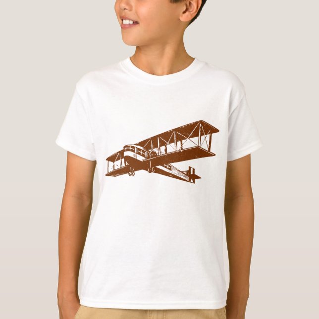 T-shirt Plan vintage - Noyer (Devant)
