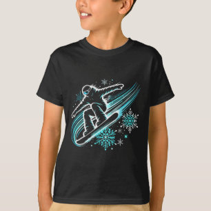 T-shirt Planche à neige drôle Planche à neige Planchiste à