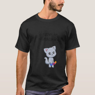 T-shirt Planche à roulettes Chat de skateboard Va faire de