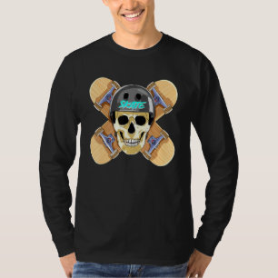 T-shirt Planche à roulettes Crâne Et Os Croisés Enfants Sk