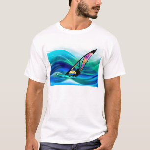 T-shirt Planche à voile de Technicolor dans un ouragan
