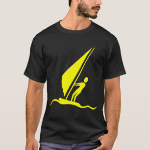T-shirt Planche à voile - Jaune