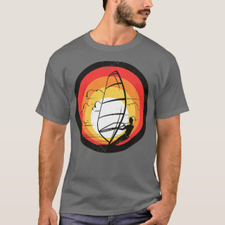 T-shirt Planche à voile Planche à voile Surfer Rétro