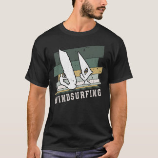 T-shirt Planche à voile Retro Vintage Stripes