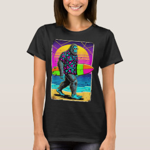 T-shirt Planche de surf Bigfoot plage vintage 