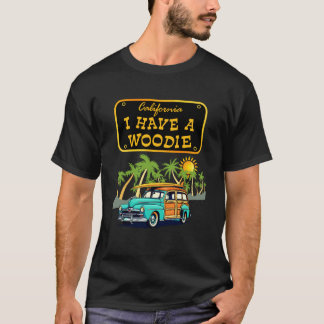 T-shirt Planche de surf vintage sur l'océan Pacifique Wago