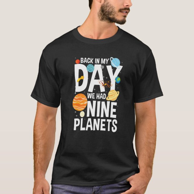 T-shirt Planet Pluto for a Hobby Astronom (Devant)