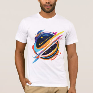 T-shirt Planète abstrait