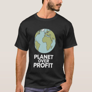 T-shirt Planète avant le profit Recycler Sauver l'environn