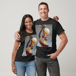 T-shirt Planète céleste abstraite de luxe