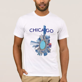 T-shirt planète d'horizon de Chicago