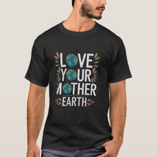 T-shirt Planète Mère Terre Écologique Nature Consciente
