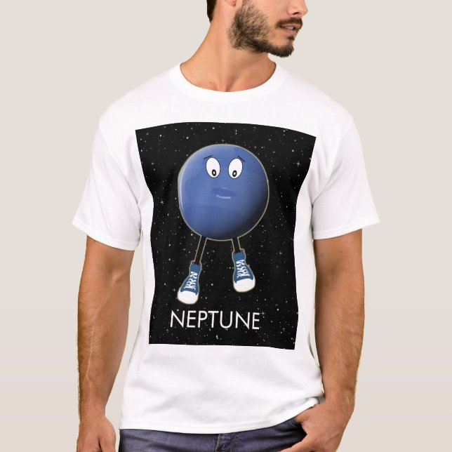 T-shirt Planète Neptune & Stars (Devant)
