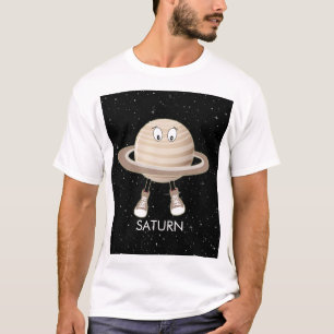 T-shirt Planète Saturne & étoiles