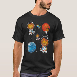T-shirt Planète Space Travel Rocket Afrique Animal Astrona