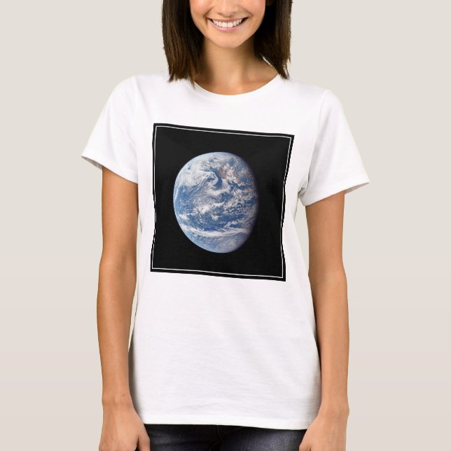 T-shirt Planète Terre Prise Par L'Équipage Apollo 11. (Devant)