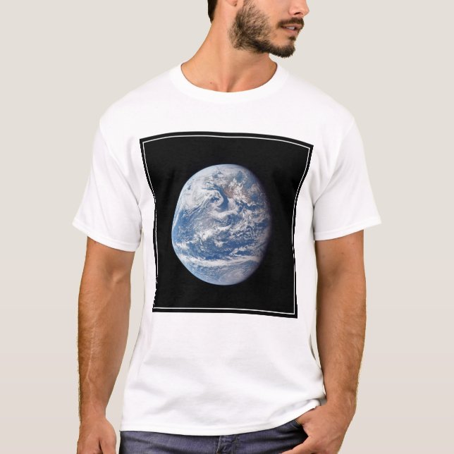 T-shirt Planète Terre Prise Par L'Équipage Apollo 11. (Devant)