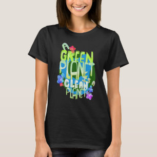 T-shirt Planète verte une planète propre Énergie renouvela