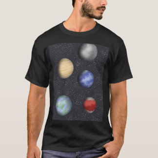 T-shirt Planètes dans l'espace