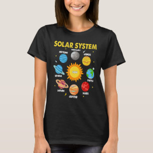 T-shirt Planètes de systèmes solaires pour les enfants Sys