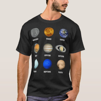 T-shirt Planètes du système solaire