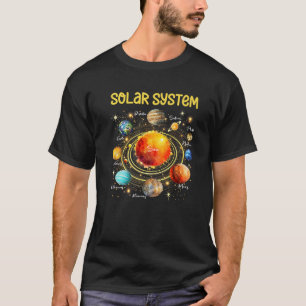 T-shirt Planètes du système solaire Science Espace Garçons
