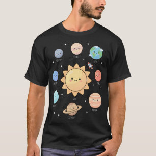 T-shirt Planètes du système solaire Science spatiale Astro