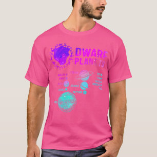 T-shirt Planètes naines de femmes Science Espace Astronomi