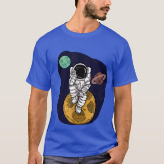 T-shirt planètes spatiales astronautes
