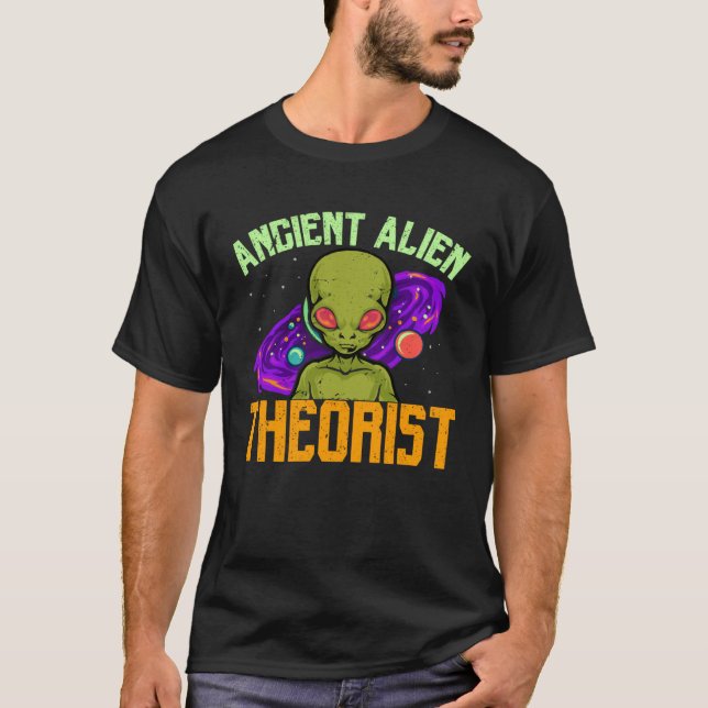 T-shirt Planètes Théoriste Alien Ancien Visiteur Ufo (Devant)