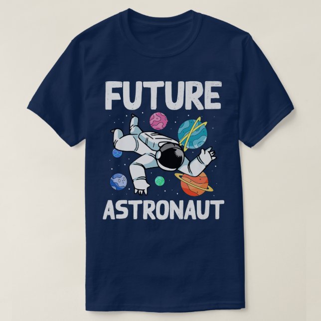 T-shirt Planets Science Kids Outer Space Universe Future A (Design devant)
