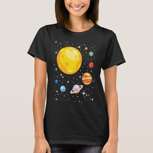 T-shirt Planets Solar System Planetarium Astronomy Astroph (Devant)