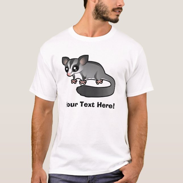 T-shirt Planeur de sucre de bande dessinée (Devant)
