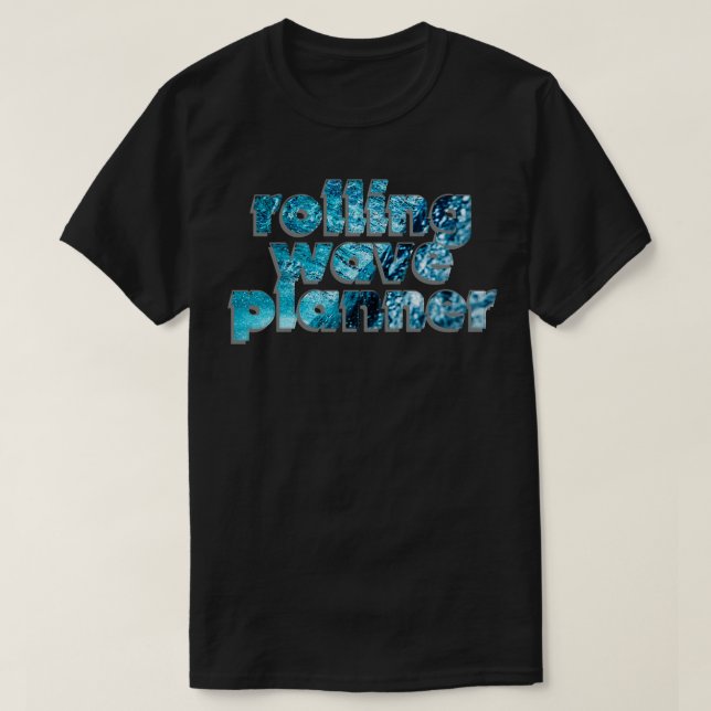 T-shirt planificateur d'ondes (Design devant)