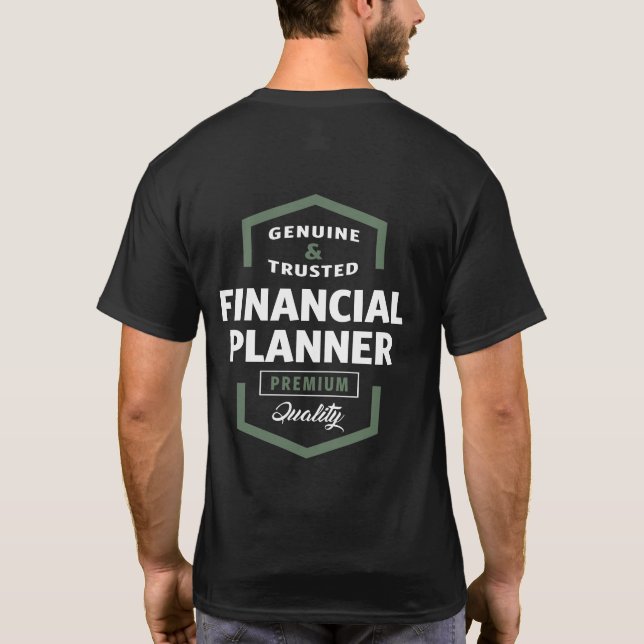 T-shirt Planificateur financier | Idées cadeaux (Dos)