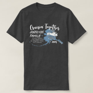 T-shirt Planification de la croisière de vacances en Alask