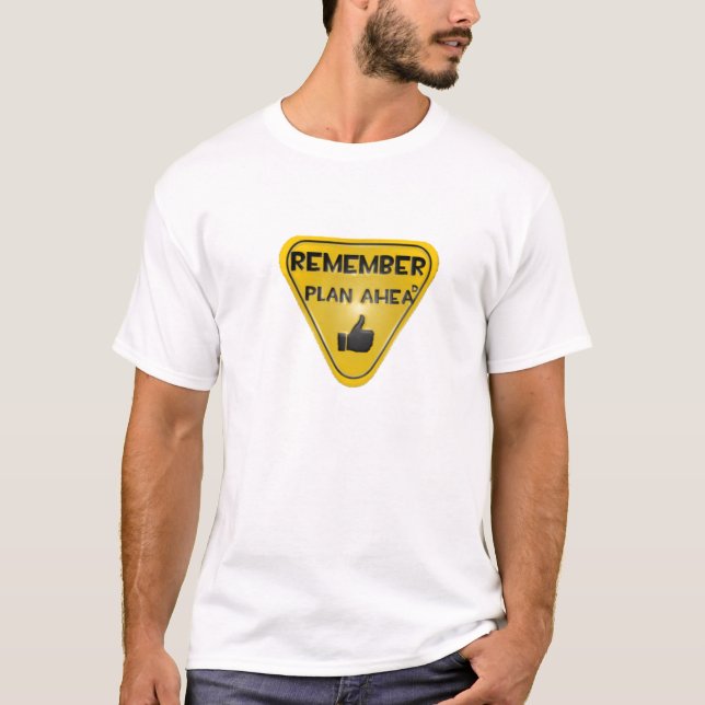 T-shirt planification pour l'avenir (Devant)
