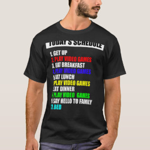 T-shirt Planifier Jeux Vidéo Parfait Jour Joueur