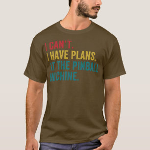 T-shirt Plans à la Pinball Machine Pinball Player Arcade