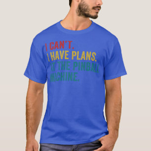 T-shirt Plans à la Pinball Machine Pinball Player Arcade
