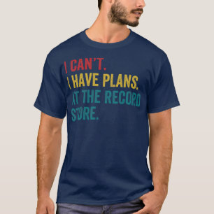 T-shirt Plans au magasin de disques Funny Vinyl LP Collect