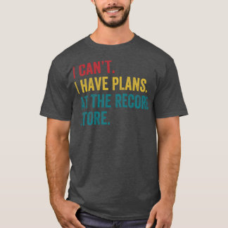 T-shirt Plans au magasin de disques Funny Vinyl LP Collect
